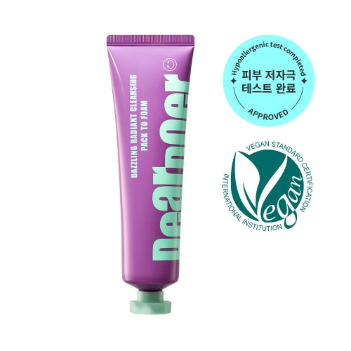 [DearDoer] Dazzling Radiant Cleansing Pack to Foam 100ml | Glow-Boosting, Gentle Exfoliation
