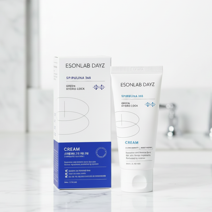 [Esonlab Dayz] Spirul 365, 80mlx2 (Double Set) | Rice Bran Water + Spirulina Moisture Cream