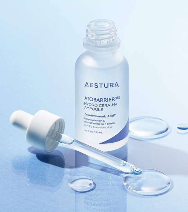 [Aestura] Atobarrier 365 Hydro Cera+HA Ampoule 30ml | Ceramide + Hyaluronic Hydrating Serum for Sensitive Skin