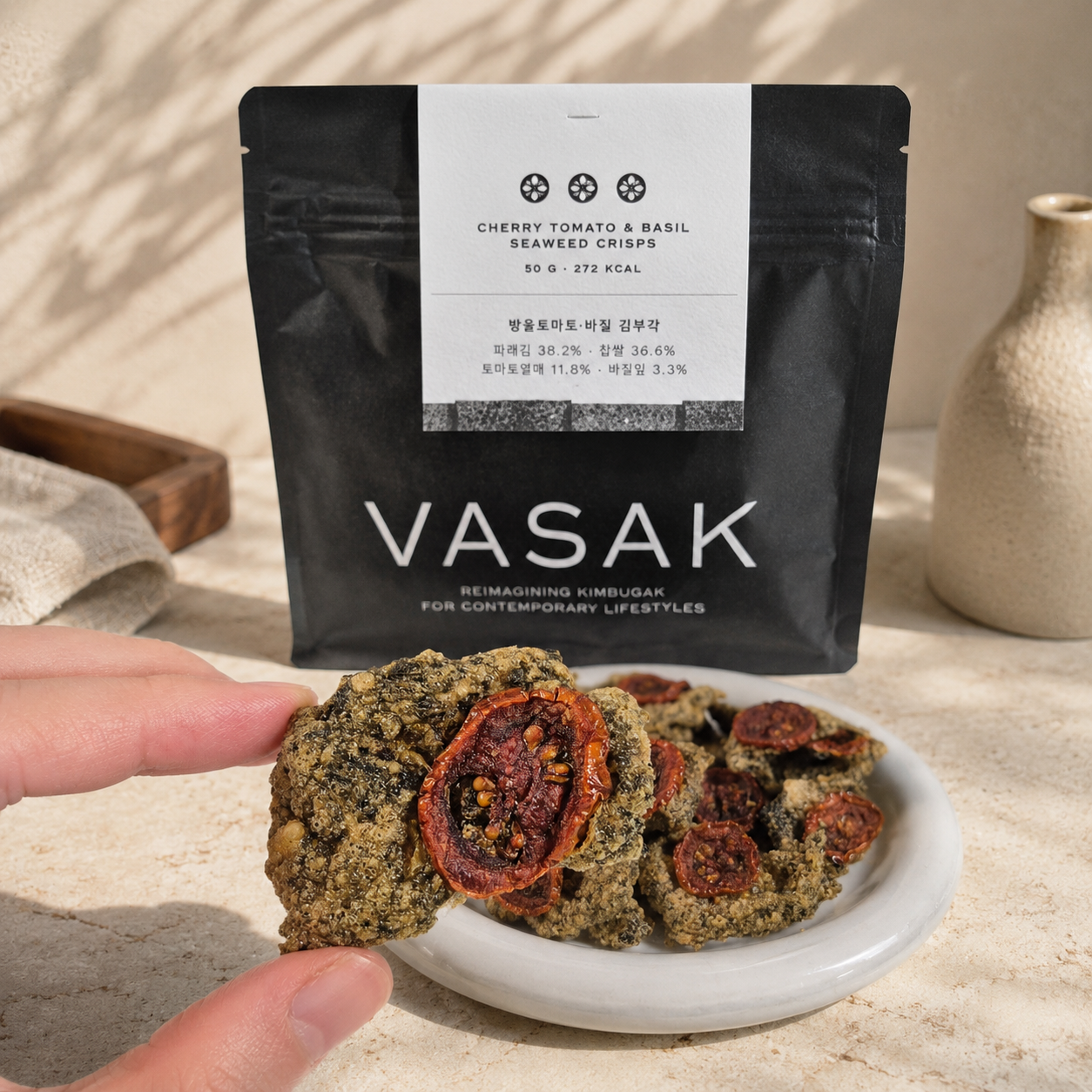[Vasak & Super Matcha] Korean Matcha & Seaweed Crisps Gift Set
