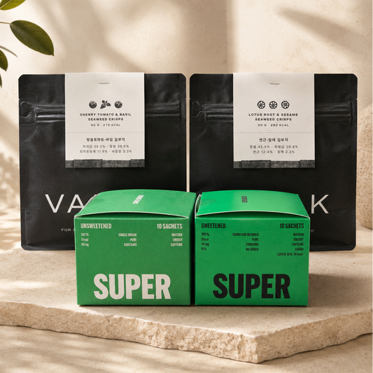 [Vasak & Super Matcha] Korean Matcha & Seaweed Crisps Gift Set