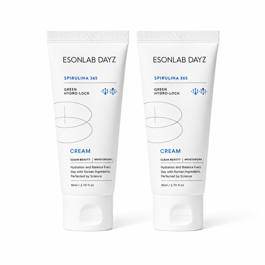 [Esonlab Dayz] Spirul 365, 80mlx2 (Double Set) | Rice Bran Water + Spirulina Moisture Cream