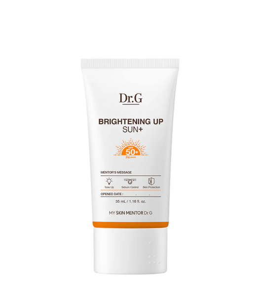 [Dr.G] Brightening Up Sun Plus 50ml | 5-Layer UV Defense, Peach Tone-Up Matte, Oil-Control