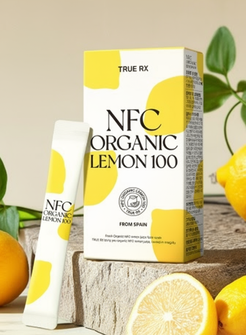 [TRUE RX] NFC Organic Lemon100 | Cold-Pressed Pure Lemon Sticks