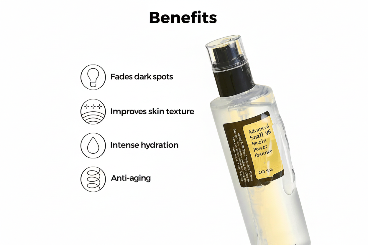 [COSRX] Advanced Snail 96 Mucin Power Essence | Hydration & Skin Repair, 100ml