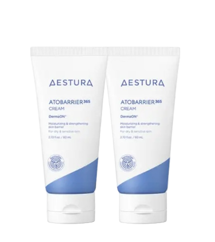 [Aestura] Atobarrier 365 Cream 80ml × 2 Set  Lightweight Barrier-Moisture Cream for Sensitive & Dry Skin