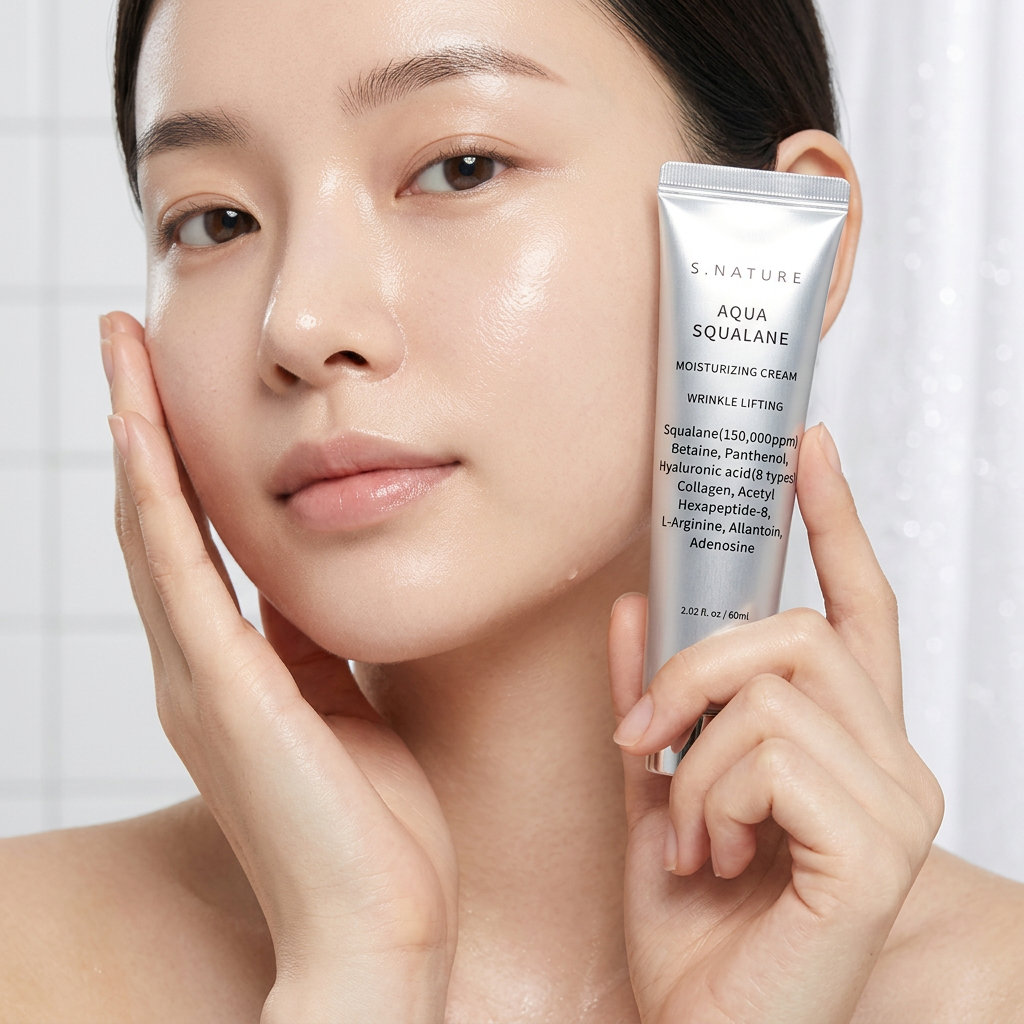 [S.NATURE] Aqua Squalane Moisturizing Cream | Deep Hydration Barrier Cream