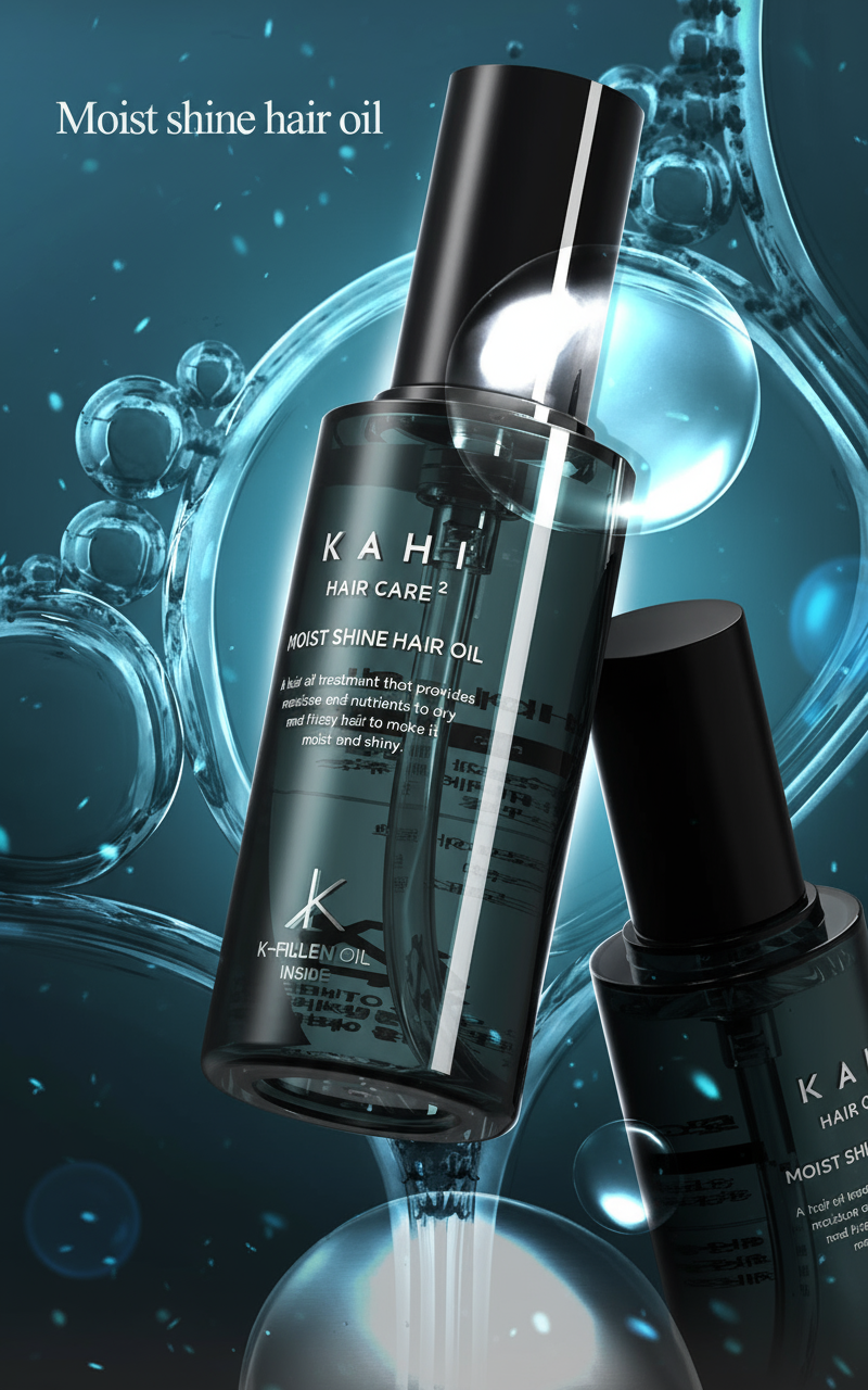 [KAHI] Moist Shine Hair Oil | Lightweight Shine, Frizz Control, Heat Protection