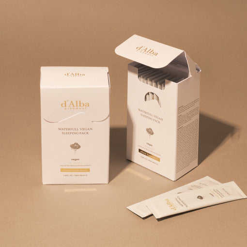 [d'Alba] Waterfull Vegan Sleeping Pack (Stick Type) | Trufferol™, 8D Hyaluronic, Mineral Barrier Gel