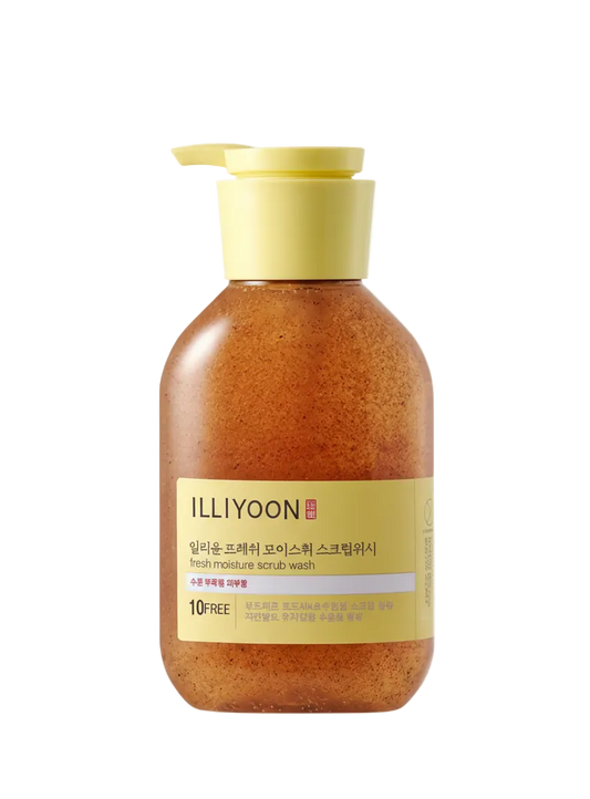 [ILLIYOON] Fresh Moisture Scrub Wash 400ml | Smooth Citrus Body Polish