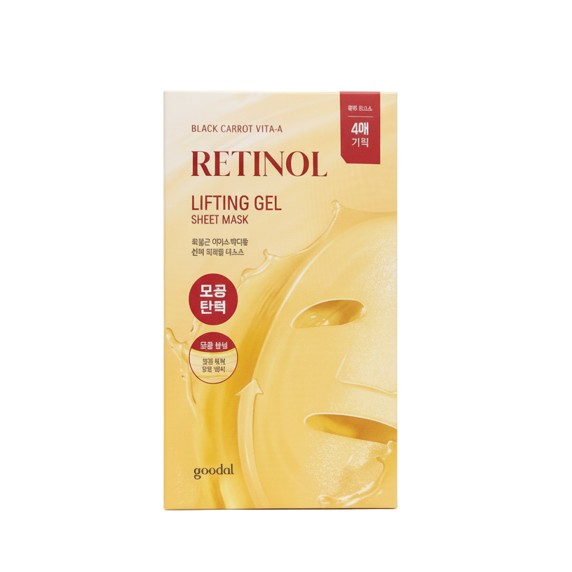 [goodal] Black Carrot Vita-A Retinol Lifting Gel Mask 4P | Pore & Anti-Aging Care