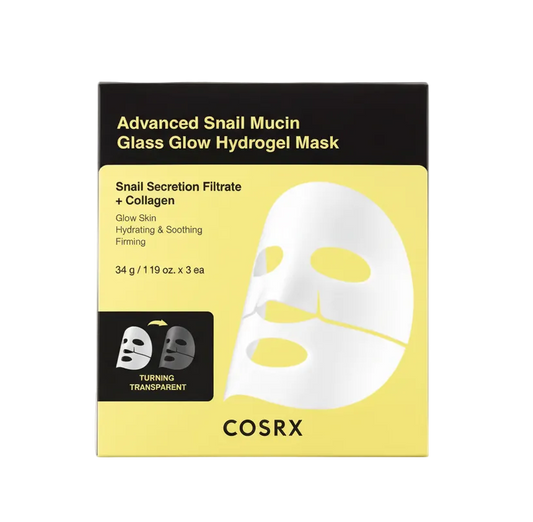 [COSRX] Advanced Snail Mucin Hydrogel Mask (3ea) | Glass Glow & Intensive Moisture