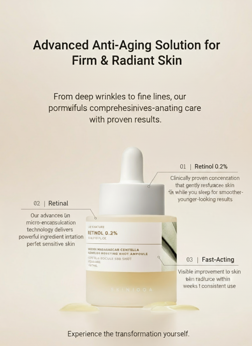 [Skin1004] Centella Retinol 0.2 Boosting Shot Ampoule | Firming & Smoothing