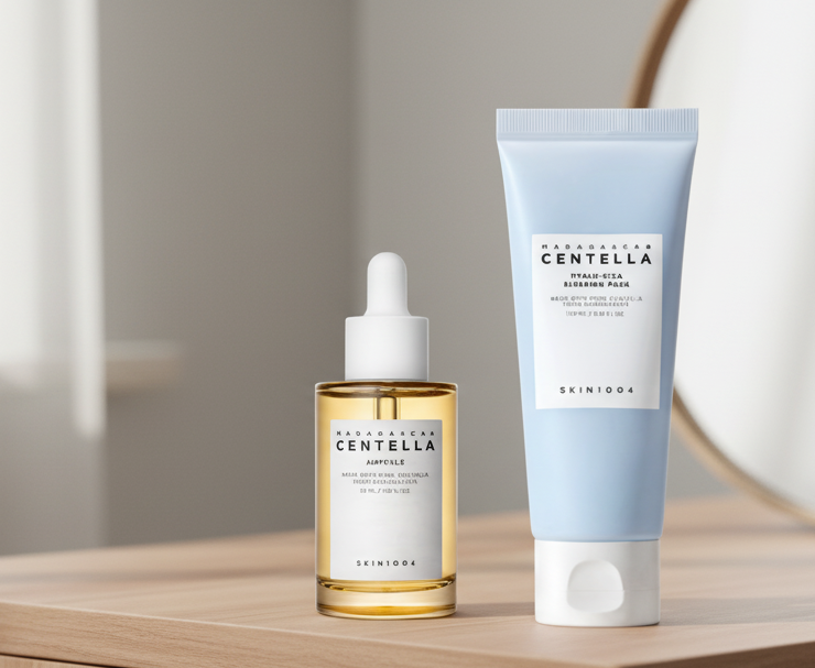 [Skin1004] Madagascar Centella Bundle(Ampoule & Hyalu-Cica Sleeping Pack) | Soothing Hydration & Overnight Repair