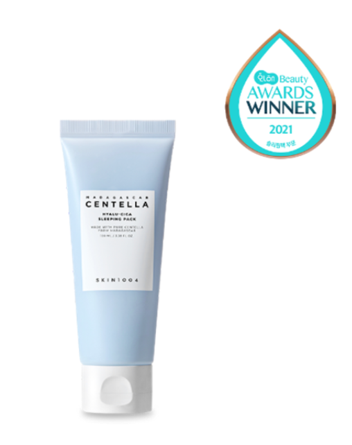 [Skin1004] Madagascar Centella Hyalu-Cica Sleeping Pack 100ml | 5D Hyaluronic, Nano-Ceramide, Vegan Calming Gel