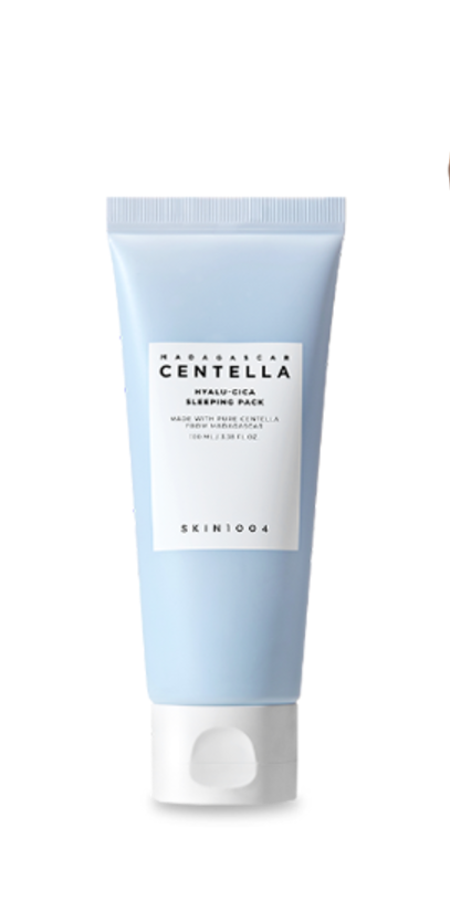 [Skin1004] Madagascar Centella Hyalu-Cica Sleeping Pack 100ml | 5D Hyaluronic, Nano-Ceramide, Vegan Calming Gel