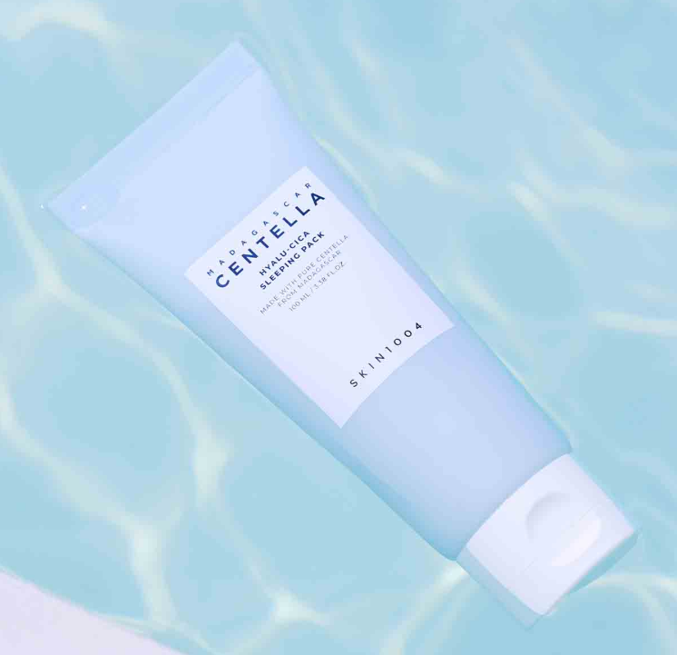 [Skin1004] Madagascar Centella Hyalu-Cica Sleeping Pack 100ml | 5D Hyaluronic, Nano-Ceramide, Vegan Calming Gel